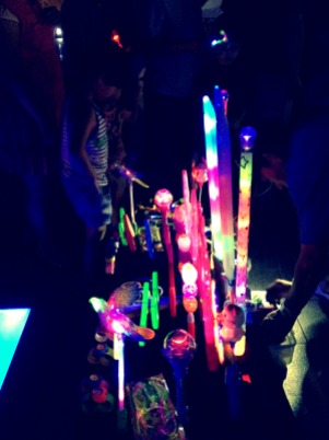 Neon-lighted toys for the kids (and me) at Eunpa Park.
